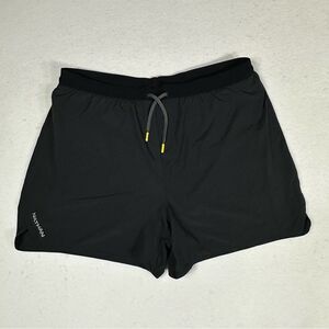 Nathan Mens 2XL Essential Shorts Black Built-In Liner Pockets 5” inseam